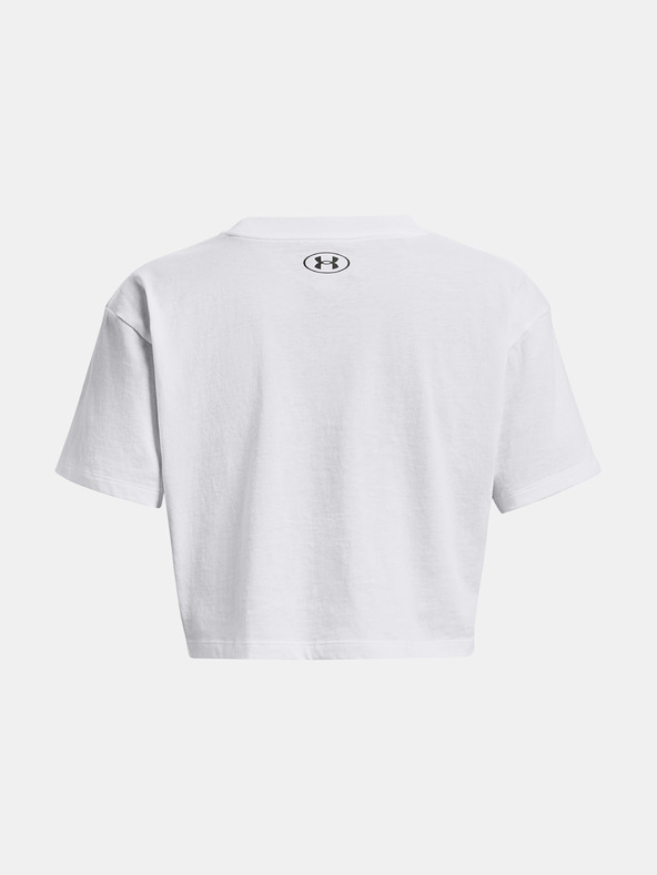 Under Armour Dámské tričko Under Armour UA COLLEGIATE CREST CROP SS