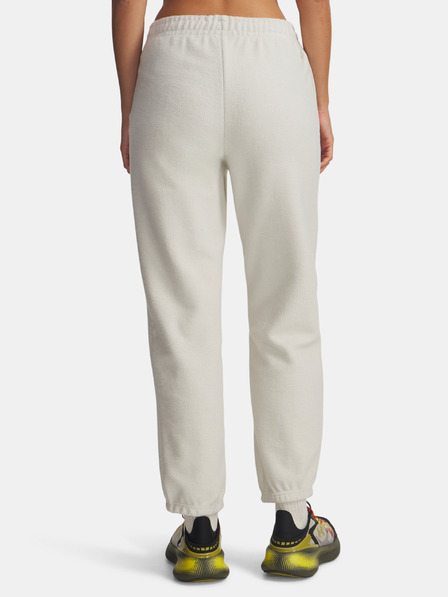 Under Armour Dámské tepláky Under Armour Icon Terry Varsity Jogger-WHT