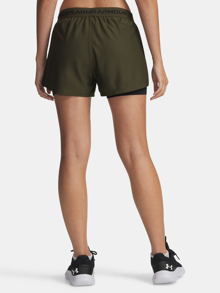 Under Armour Dámské kraťasy Under Armour Tech Play Up 2in1 Shorts-GRN