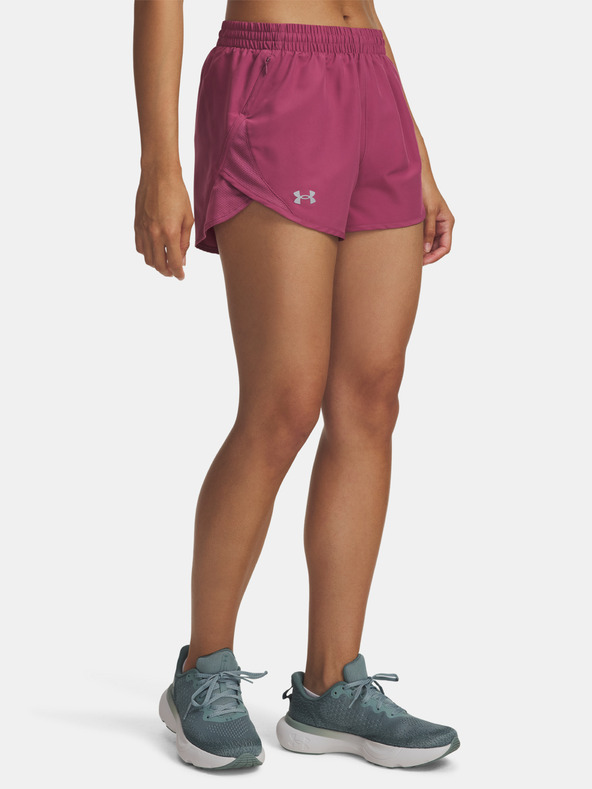 Under Armour Dámské kraťasy Under Armour UA Fly By 3'' Shorts-RED