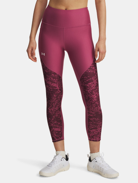 Under Armour Dámské legíny Under Armour Tech Print Panel Ankle Leg-RED