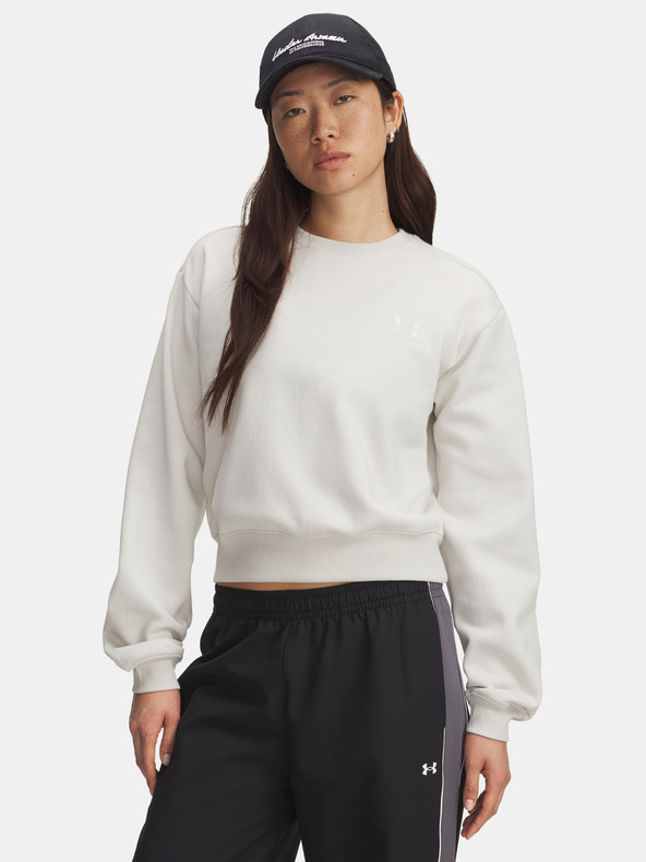 Under Armour Dámská mikina Under Armour UA Icon Vida Flc Crew-WHT