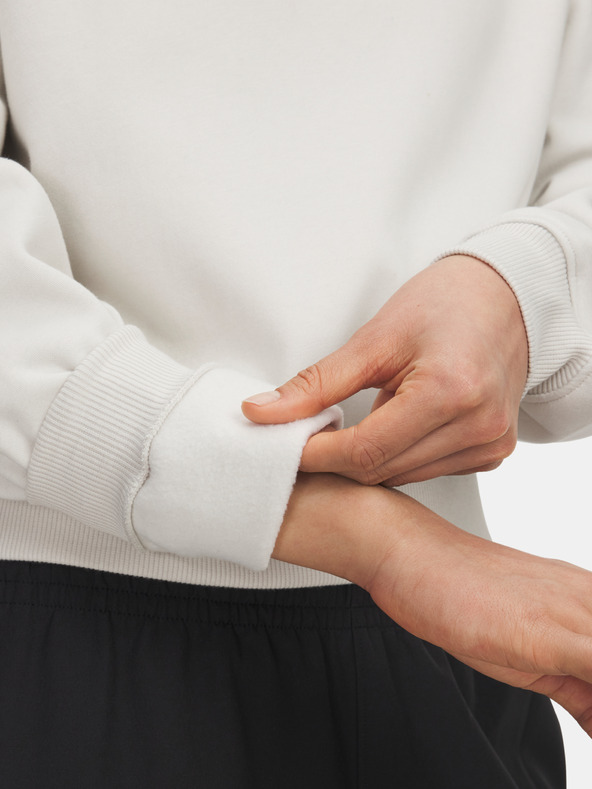 Under Armour Dámská mikina Under Armour UA Icon Vida Flc Crew-WHT