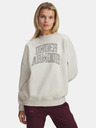 Under Armour Dámská mikina Under Armour Rival Flc OS Varsity Crew-WHT