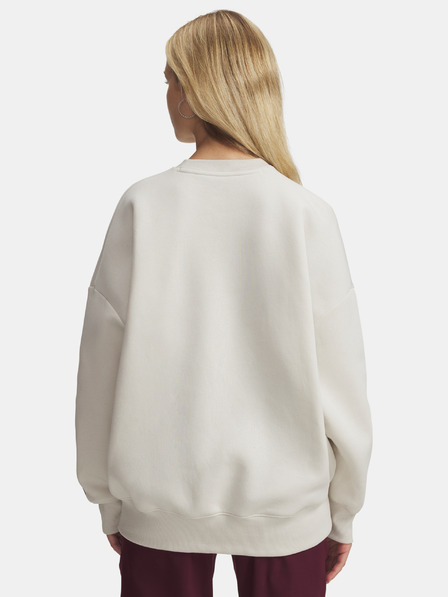 Under Armour Dámská mikina Under Armour Rival Flc OS Varsity Crew-WHT