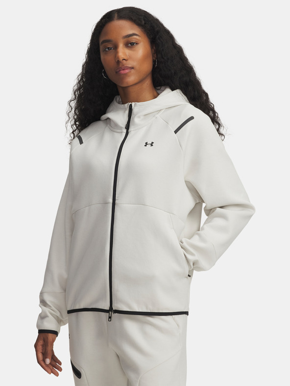 Under Armour Dámská mikina Under Armour Unstoppable Fleece FZ-WHT