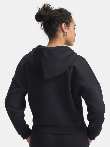 Under Armour Dámská mikina Under Armour Rival Flc Piped HZ Hoodie-BLK