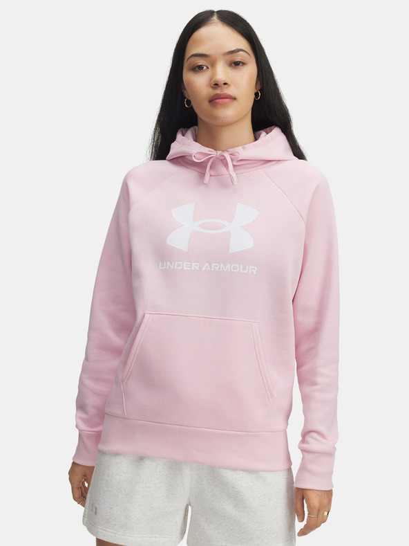 Under Armour Dámská mikina Under Armour UA Rival Fleece Big Logo HD-PNK