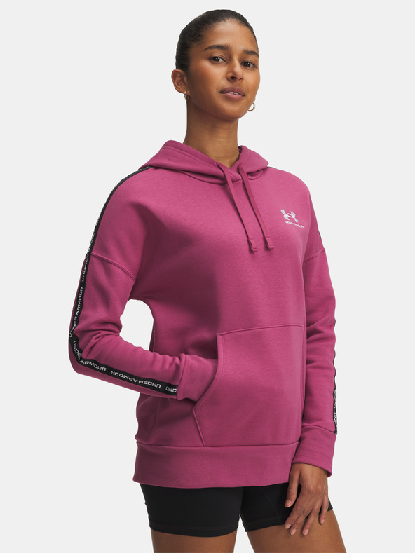 Under Armour Dámská mikina Under Armour Icon Fleece Taped Hdy-RED