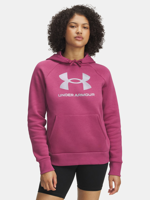 Under Armour Dámská mikina Under Armour UA Rival Flc Shimmer Hdy-RED