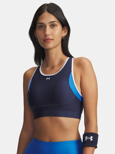 Under Armour Dámská podprsenka Under Armour UA Crossback Mid Open Back-BLU