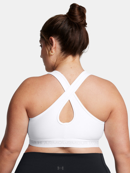 Under Armour Dámská podprsenka Under Armour UA Crossback Mid Bra&-WHT