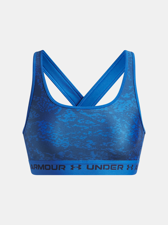 Under Armour Dámská podprsenka Under Armour Crossback Mid Print-BLU