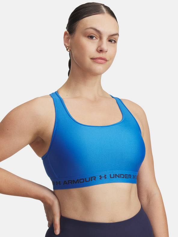 Under Armour Dámská podprsenka Under Armour Crossback Mid Bra-BLU