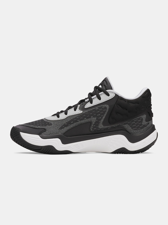Under Armour Unisexové boty Under Armour UA Spawn 7 Mid-BLK