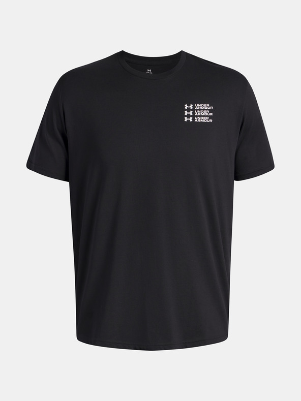 Under Armour Pánské tričko Under Armour UA TRIPLE STACK LC LOGO SS-BLK