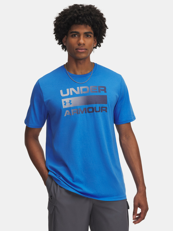 Under Armour Pánské tričko Under Armour UA TEAM ISSUE WORDMARK SS-BLU