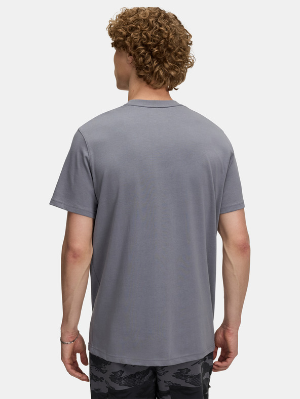 Under Armour Pánské tričko Under Armour UA M LOGO EMB HEAVYWEIGHT SS-GRY