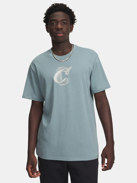Under Armour Pánské tričko Under Armour Curry Verbiage Tee 1-GRN