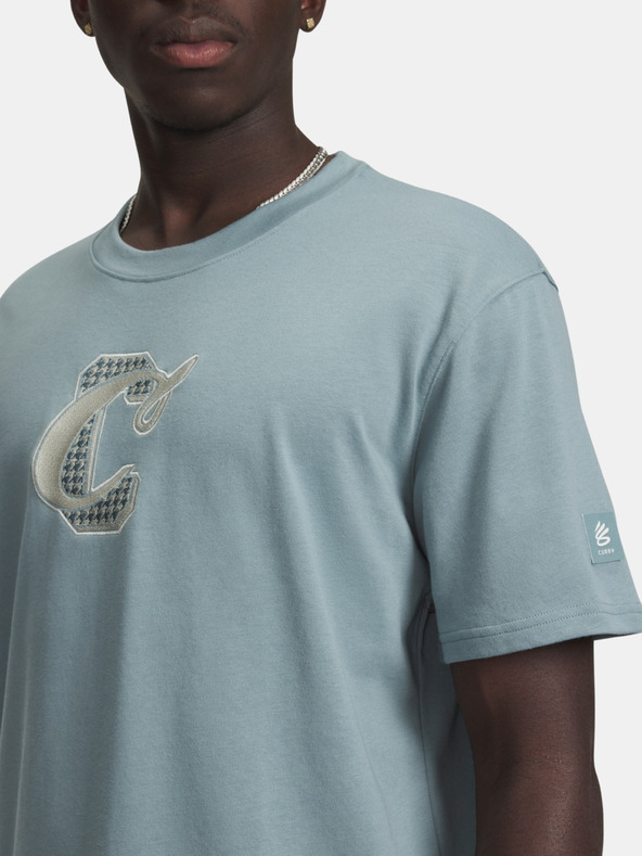 Under Armour Pánské tričko Under Armour Curry Verbiage Tee 1-GRN