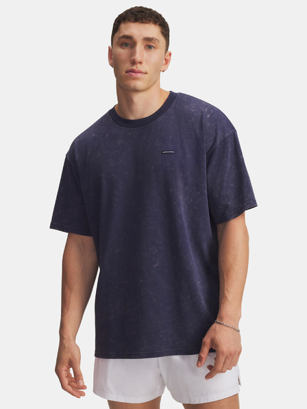 Under Armour Pánské tričko Under Armour UA M HW OS LOGO WASH SS-BLU