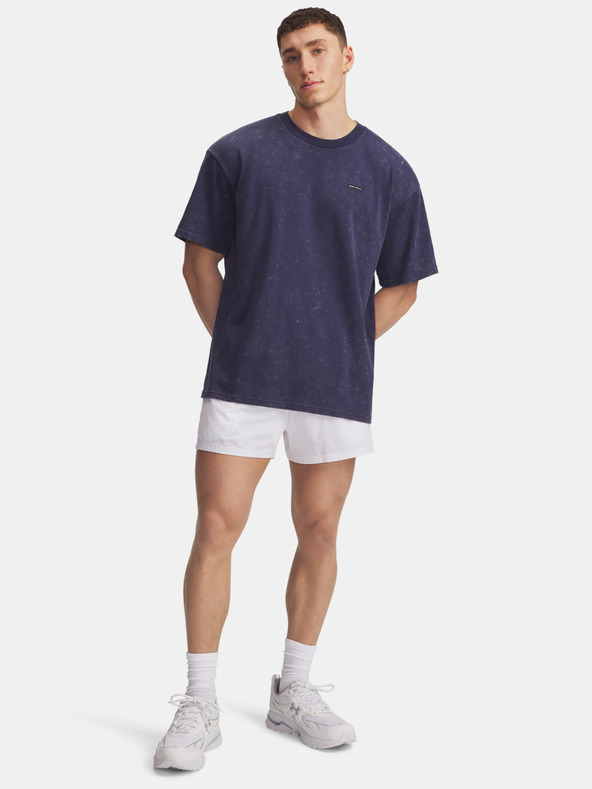 Under Armour Pánské tričko Under Armour UA M HW OS LOGO WASH SS-BLU