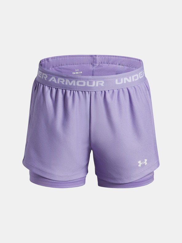 Under Armour Dívčí kraťasy Under Armour UA Tech Play Up 2n1 Short-PPL