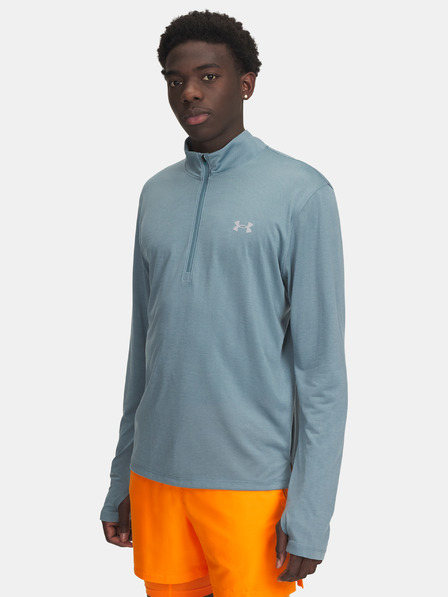 Under Armour Pánské tričko Under Armour UA LAUNCH 1/4 ZIP-BLU