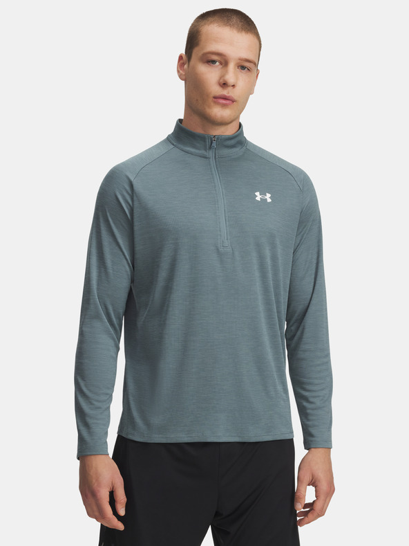 Under Armour Pánské tričko Under Armour UA Tech Textured 1/2 Zip-BLU