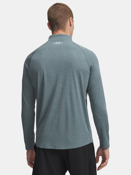 Under Armour Pánské tričko Under Armour UA Tech Textured 1/2 Zip-BLU