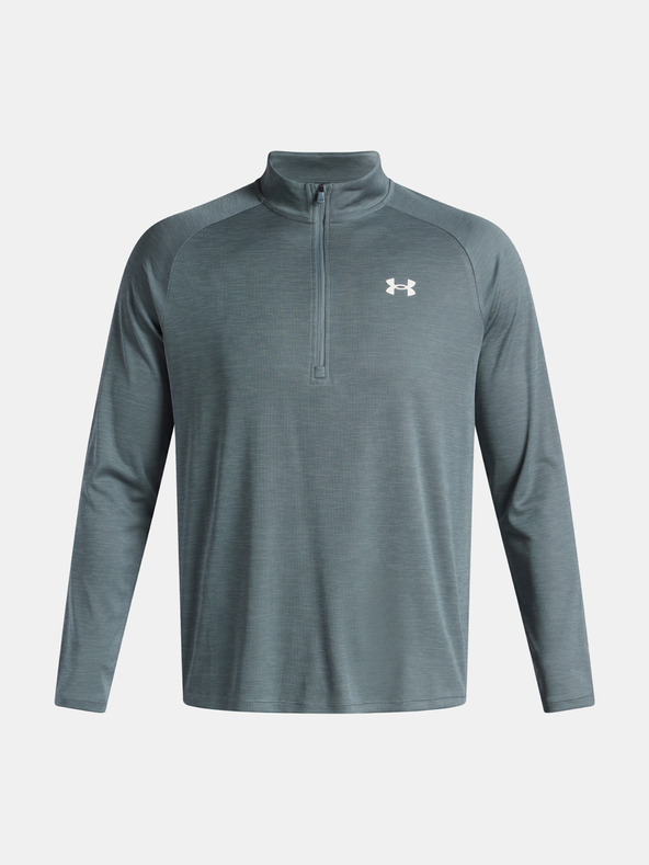 Under Armour Pánské tričko Under Armour UA Tech Textured 1/2 Zip-BLU