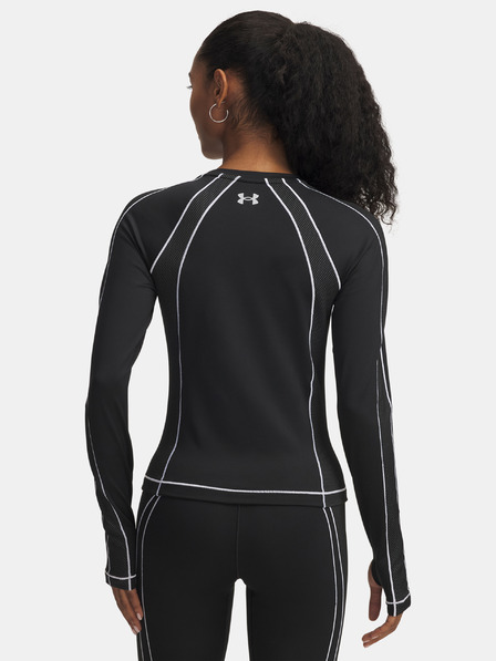 Under Armour Dámské tričko Under Armour UA ColdGear Textured Crew-BLK