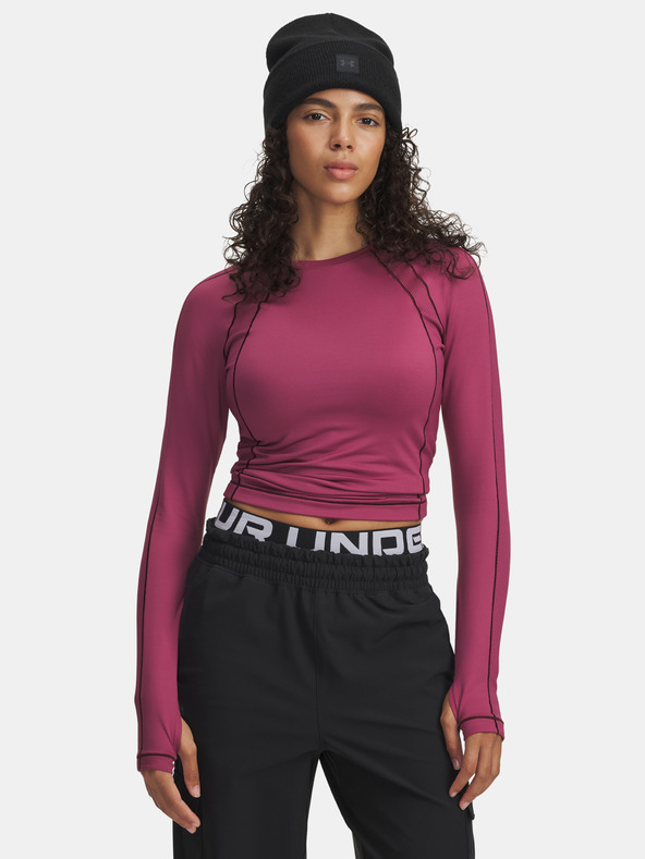 Under Armour Dámské tričko Under Armour UA ColdGear Textured Crew-RED