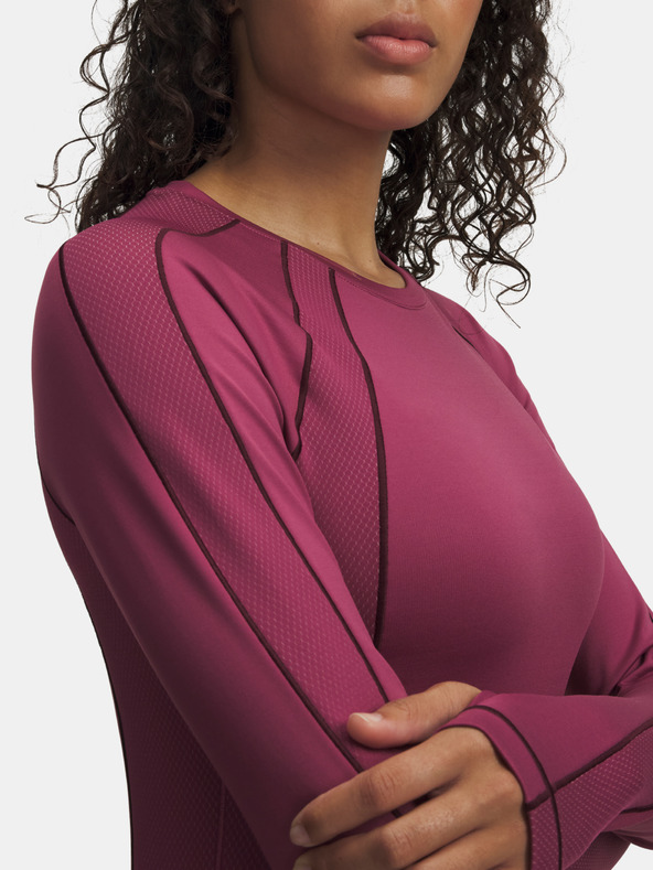 Under Armour Dámské tričko Under Armour UA ColdGear Textured Crew-RED