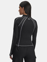 Under Armour Dámské tričko Under Armour UA ColdGear Textured 1/2 Zip-BLK