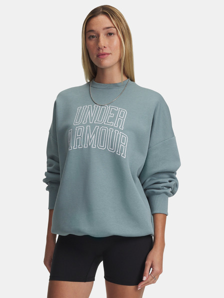 Under Armour Dámská mikina Under Armour Rival Flc OS Varsity Crew-GRN