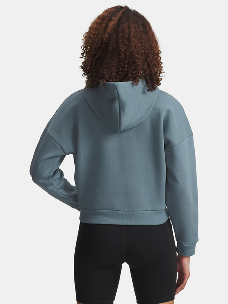 Under Armour Dámská mikina Under Armour Rival Flc Piped HZ Hoodie-BLU