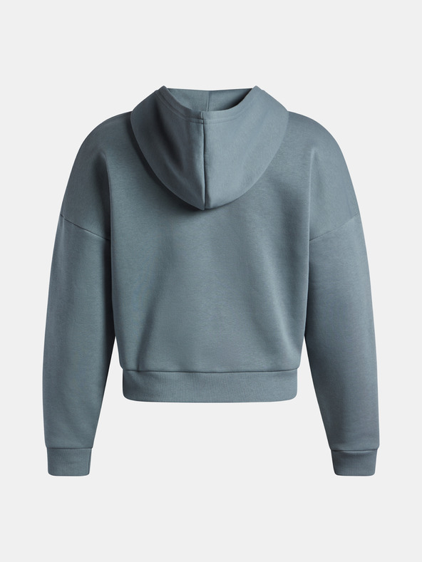 Under Armour Dámská mikina Under Armour Rival Flc Piped HZ Hoodie-BLU
