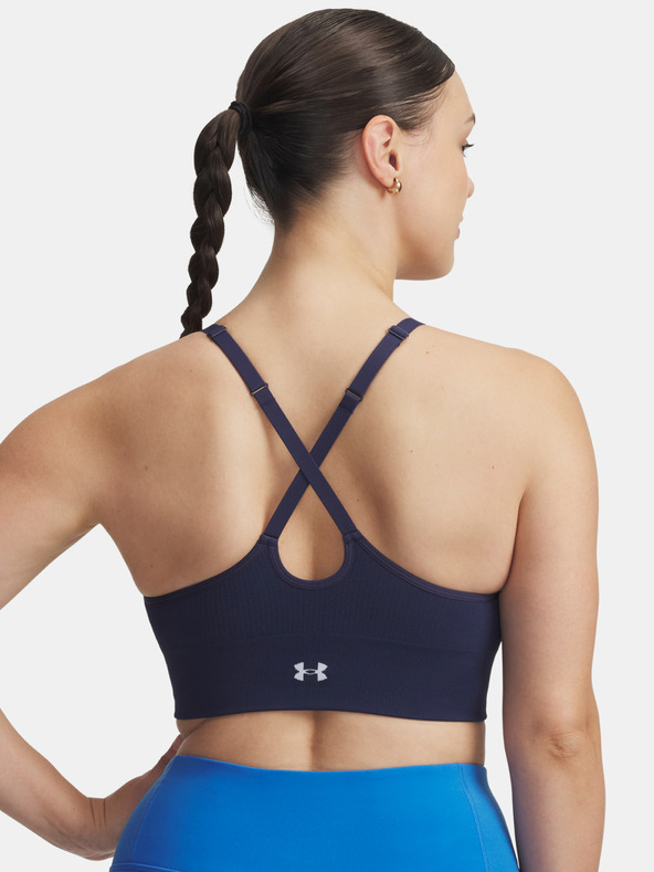 Under Armour Dámská podprsenka Under Armour Vanish Seamless Low Bra-BLU