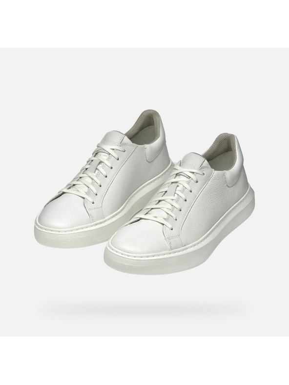 Geox Bílé pánské tenisky Geox Deiven