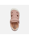 Geox Starorůžové dívčí barefoot tenisky s otevřeným nártem Geox Steppieu