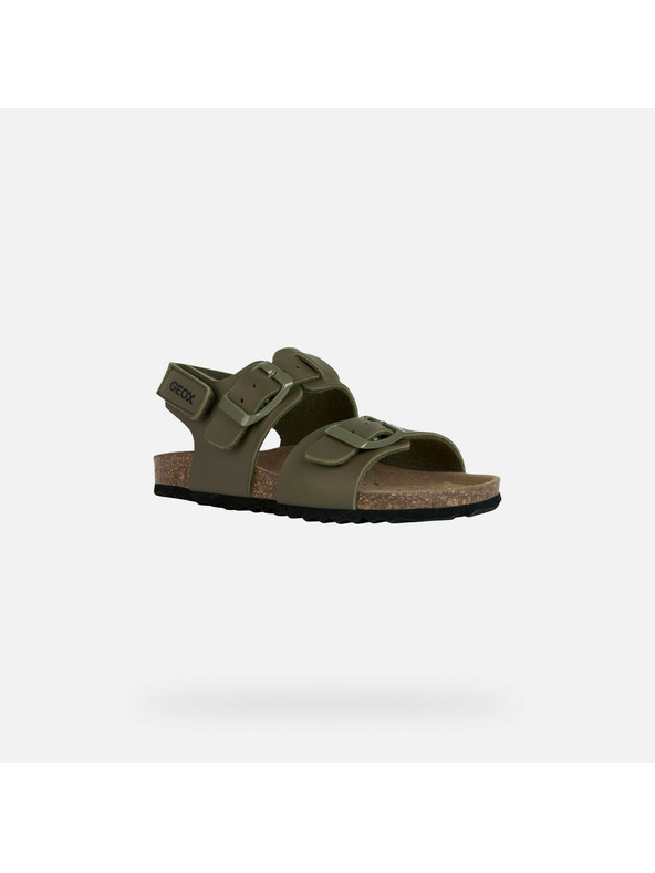 Geox Khaki chlapecké sandály Geox Ghita