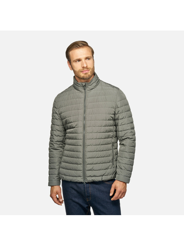 Geox Khaki pánské péřová bunda Geox Warrens