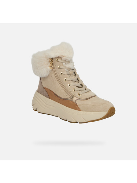 Geox Béžová dámská kotníková obuv Geox Diamanta