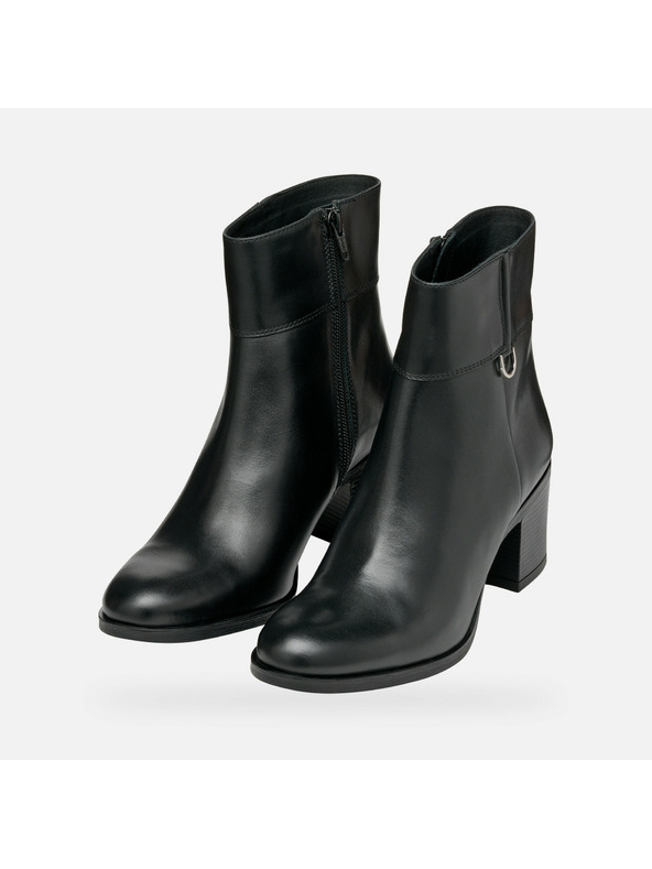 Geox Černá dámská kotníková obuv Geox New Asheel