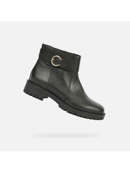 Geox Černá dámská kotníková obuv Geox Hoara