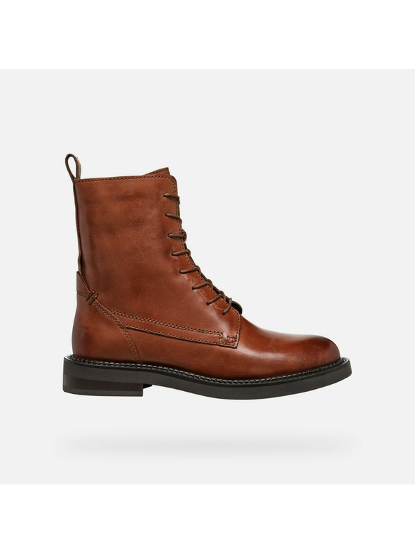 Geox Světle hnědá dámská kotníková obuv Geox Serilda