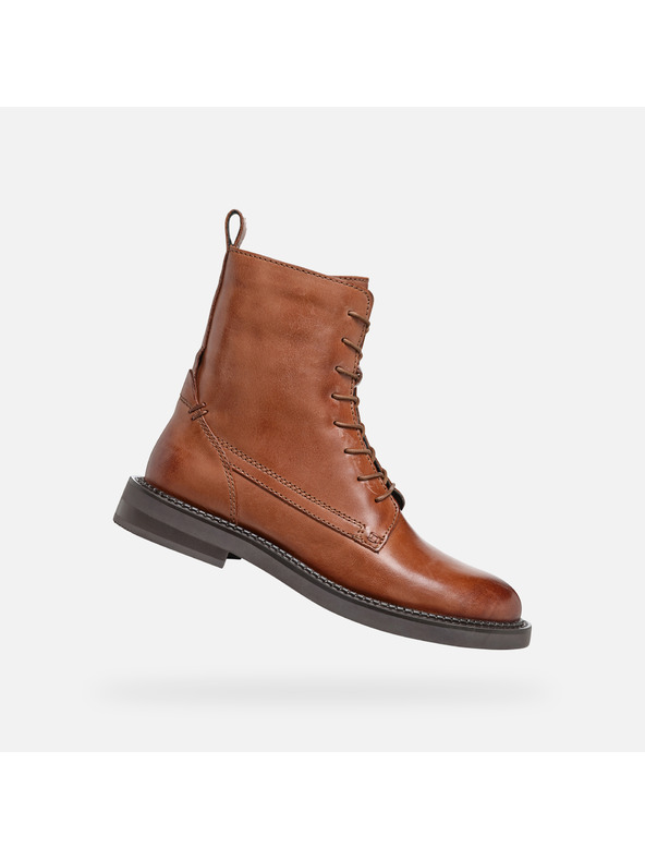 Geox Světle hnědá dámská kotníková obuv Geox Serilda