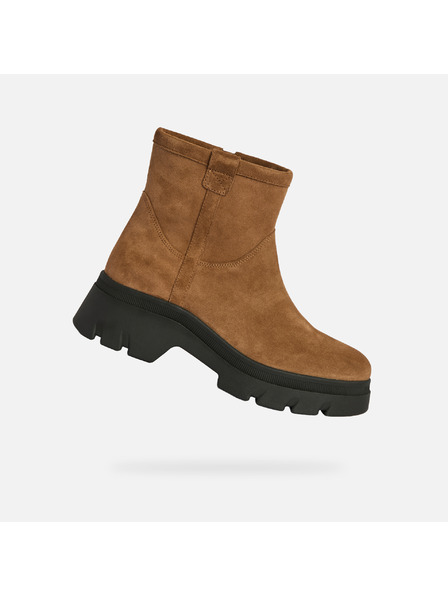 Geox Světle hnědá dámská kotníková obuv Geox Pluette