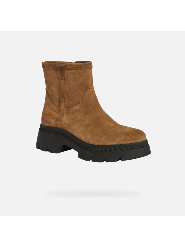 Geox Světle hnědá dámská kotníková obuv Geox Pluette